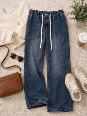 Judy Blue Blair High Rise Drawstring Wide Leg